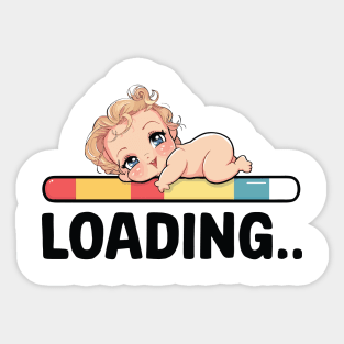 loading baby Sticker